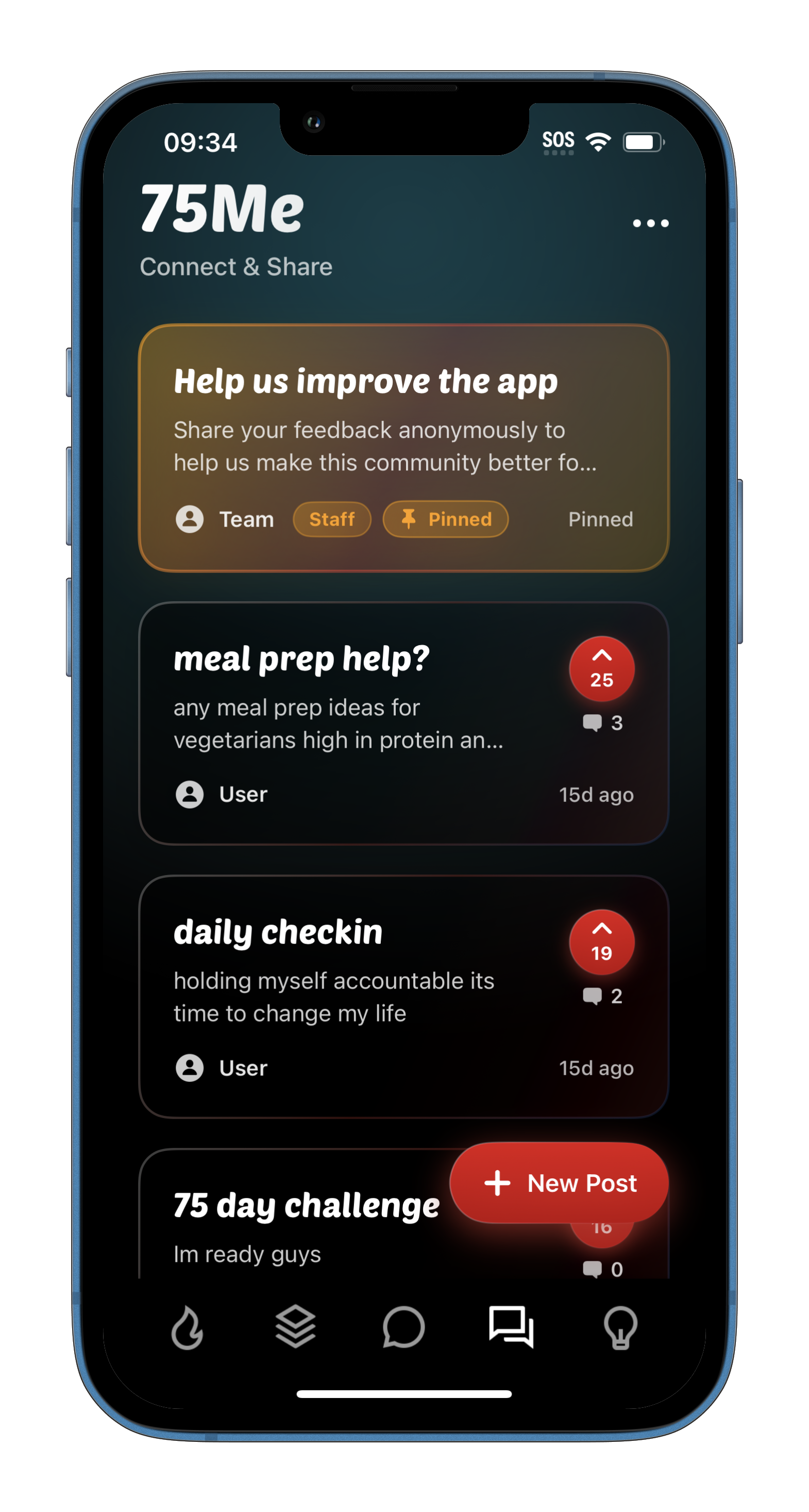 75Me Community Feature